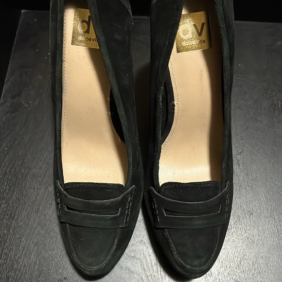 Black and cream hi heels - Picture 6 of 9